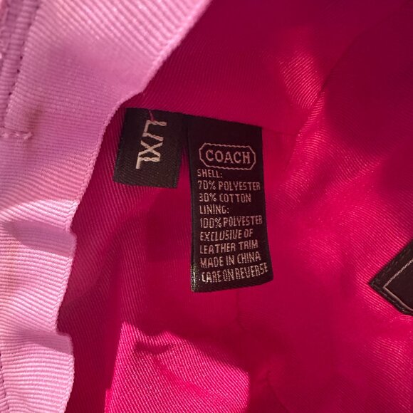 Coach Kids Girls Size Large/Extra Large Mini Signature C Bucket Hat in Khaki - Picture 5 of 5